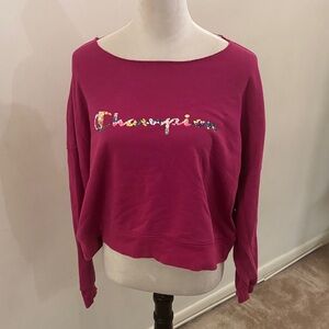 Champion Women's Fuchsia Sweatshirt